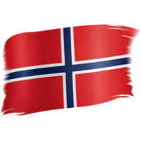 borsta stroke Norge flagga. ai generativ png