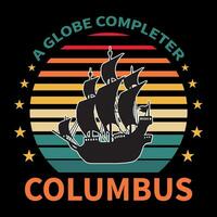 Happy columbus day t shirt design, Happy columbus day usa america design vector