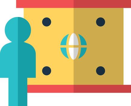 presentación icono. presentación tablero icono vector