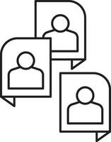 Dialogue Icon. Talk bubble speech sign. Dialogue balloon vector