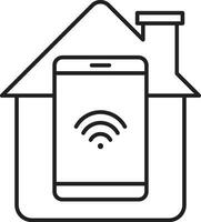 Smart Home icon. Smart house vector icon. Smart home symbol