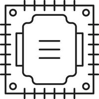 Processor icon. Software processor icon vector