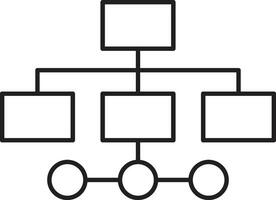 Organizational structure icon. structure icon vector