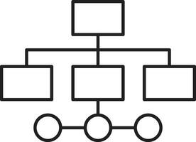 Organizational structure icon. structure icon vector