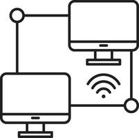 Screencast Icon. Chromecast Symbol Illustration vector