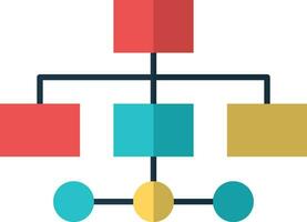 Organizational structure icon. structure icon vector