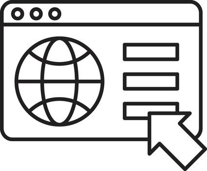 grande datos icono. grande datos y globo plano diseño ilustración vector