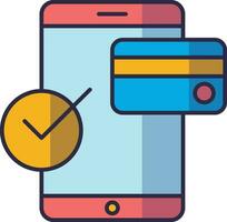 Mobile Payment Icon. Payment with smartphone icon vector