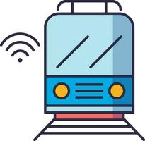 Smart train icon. Modern smart train vector illustration