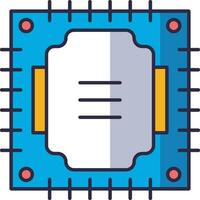 Processor icon. Software processor icon vector