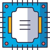 Processor icon. Software processor icon vector