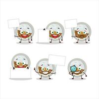 Coco ichibanya curry cartoon character bring information board vector