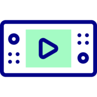 design de ícone do console de jogos png