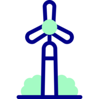 design de ícone de moinho de vento png