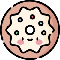 diseño de icono de donut png