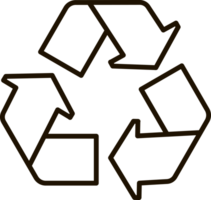 recyceln Symbol Linie Symbol Illustration png