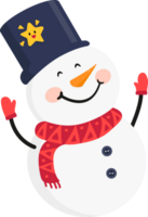 Happy Snowman Cartoon Character png