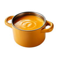 Corn Soup isolated on a transparent background AI Generative png