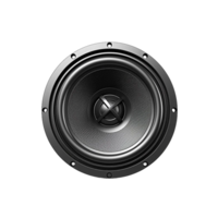 Black color speaker isolated on a transparent background AI Generative png