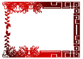 template frame border had plant png