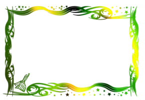 Template Islamic frame border png