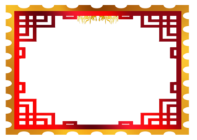 template border frame for greeting card Chinese new year png