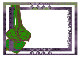template border frame Islamic png