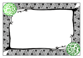 modello telaio confine aveva pianta png