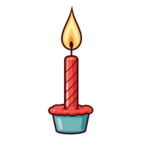Beautiful Candle Clipart - Ai Generative png