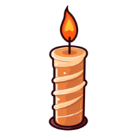 Beautiful Candle Clipart - Ai Generative png