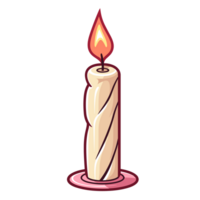 Beautiful Candle Clipart - Ai Generative png