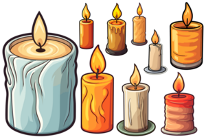 Beautiful Candle Clipart - Ai Generative png