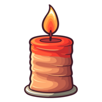 Beautiful Candle Clipart - Ai Generative png