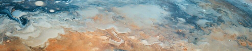 Vivid close-up of Jupiter's surface. AI generative. photo