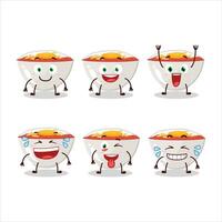 Cartoon character of gyudon with smile expression vector