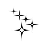 destellos icono vector. centelleo estrellas ilustración signo. brillante Estallar símbolo. estrella logo. vector