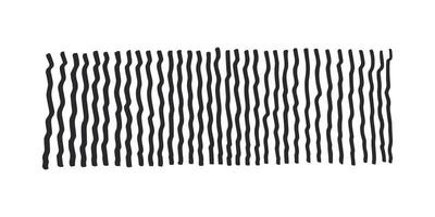 Horizontal pattern, texture, line hand drawn. Hatch drawing pen ink and crosshatch draw pencil sketch Doodle scratch style. Black shape on white background. Vintage graphic design. Vector illustration