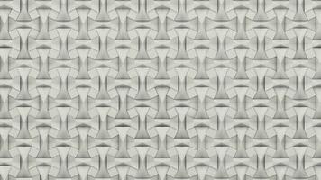 Convex white geometric shapes tile background. Bulging digital mosaic pattern. Creative 3d graphic design motion animation wall. video
