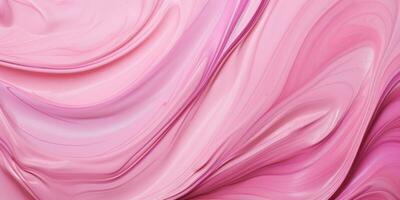 Intricate pattern of intertwining pink waves. AI generative. photo