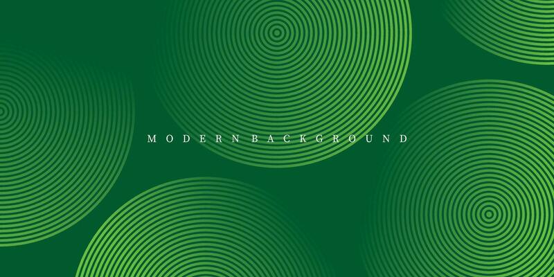 Futuristic abstract background. Geometric circle line design. Modern green line pattern background. Green background