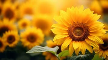 Sunflower flower for background photo