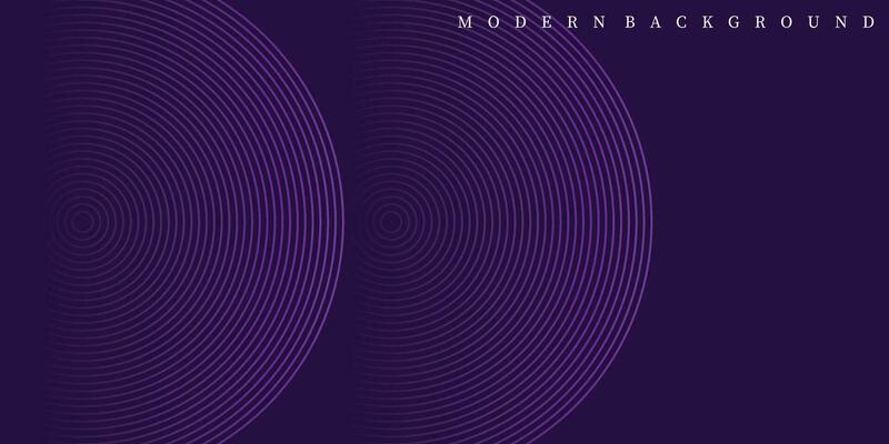 Futuristic abstract background. Geometric circle line design. Modern purple line pattern background. Purple background