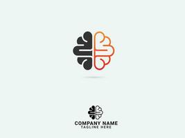 Brain logo. Think. Brain vector. Idea. Tech. Premium template. Human brain. Modern. Science. Hospital. Creative. Icon. Company vector