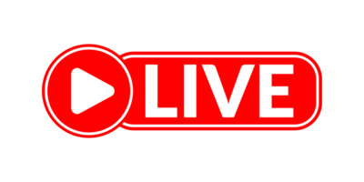 live icon for streaming, live broadcast, blog, television, event, live show, news, live video. png