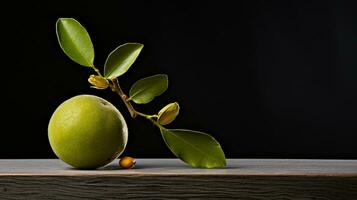 Photo of Ambarella on a minimalist table. Generative AI