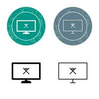 Unique Disconnected Network Vector Icon