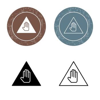 Unique Warning Vector Icon