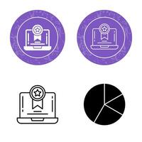 icono de vector de gráfico circular