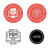 Vote Link Vector Icon