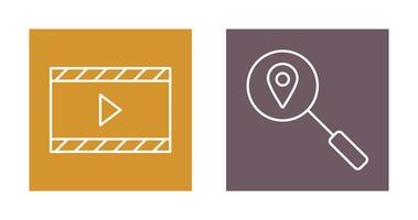 video animation and tracking services Icon vector